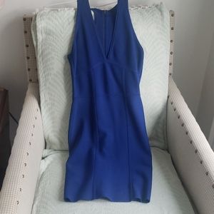 Bcbg blue bandage dress V neck 💙